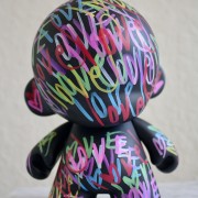 KIDROBOT Love 7 inches X 5 kid robot mega munny sculpture painting vinyl toy contemporary fine art modern street art heart graffiti tag